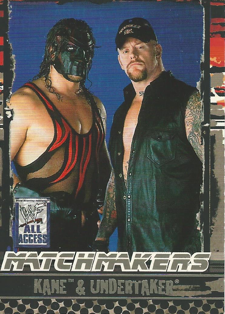 WWF Fleer All Access Trading Cards 2002 Undertaker and Kane MM 2 of 15
