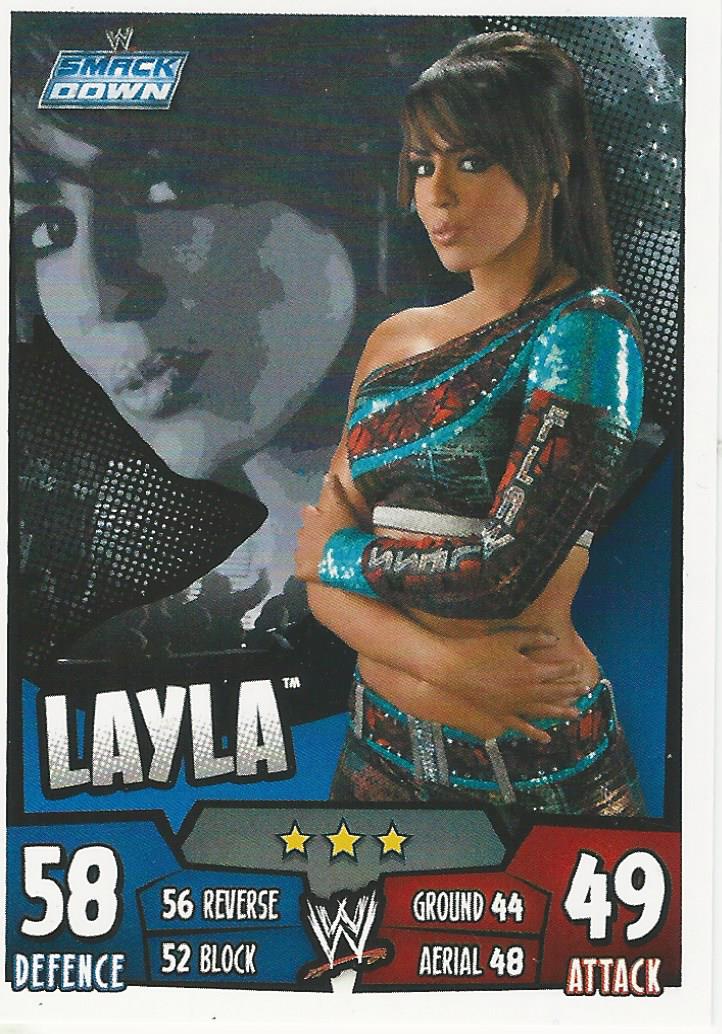 WWE Topps Slam Attax Rumble 2011 Trading Card Layla No.112