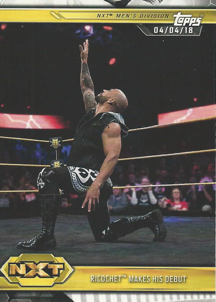 WWE Topps NXT 2019 Trading Cards Ricochet No.13
