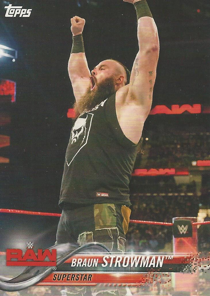 WWE Topps Then Now Forever 2018 Trading Cards Braun Strowman No.113