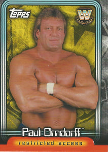 WWE Topps Insider 2006 Trading Card Paul Orndorff L7