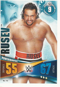 WWE Topps Slam Attax Rivals 2014 Trading Card Rusev No.113