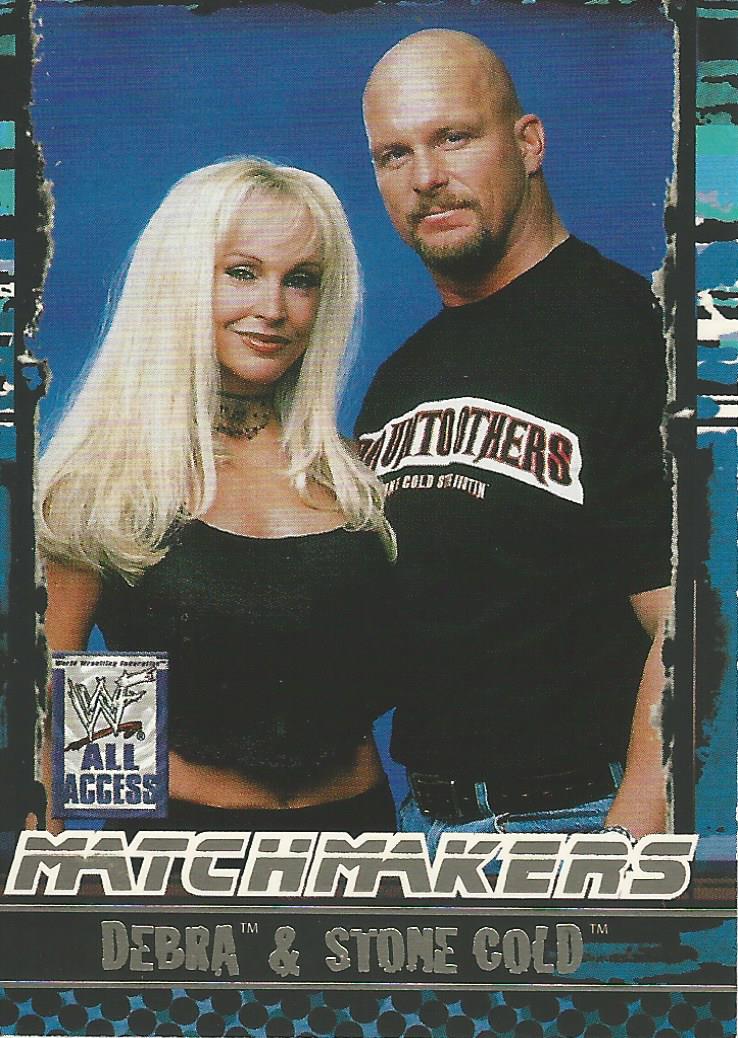 WWF Fleer All Access Trading Cards 2002 Stone Cold and Debra MM 3 of 15