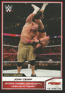 WWE Topps Road to Wrestlemania 2014 Trading Cards John Cena No.53