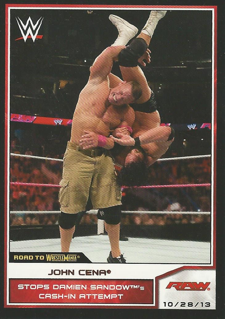 WWE Topps Road to Wrestlemania 2014 Trading Cards John Cena No.53