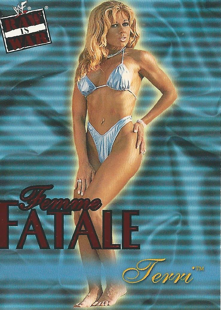WWF Fleer Raw 2001 Trading Cards Terri Runnels Femme Fatale 13 of 20