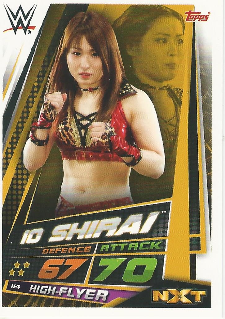 WWE Topps Slam Attax Universe 2019 Trading Card Io Shirai No.114