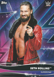 Topps WWE Superstars 2021 Trading Cards Seth Rollins No.114