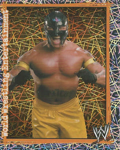 WWE Topps Superstars Uncovered 2007 Sticker Collection Rey Mysterio Foil No.114