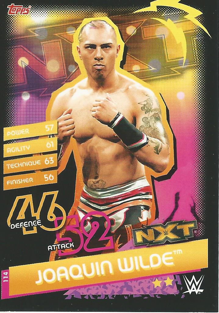 WWE Topps Slam Attax Reloaded Trading Card Joaquin Wilde No.114 NXT