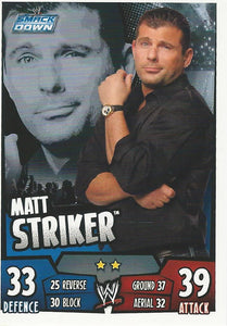 WWE Topps Slam Attax Rumble 2011 Trading Card Matt Striker No.114