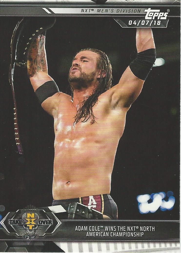 WWE Topps NXT 2019 Trading Cards Adam Cole No.14