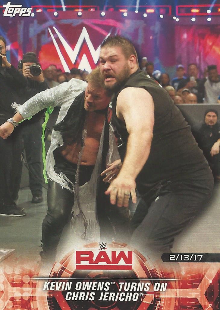 WWE Topps Road to Wrestlemania 2018 Trading Cards Kevin Owens No.14