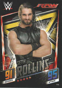 WWE Topps Slam Attax 2015 Then Now Forever Trading Card Seth Rollins No.114