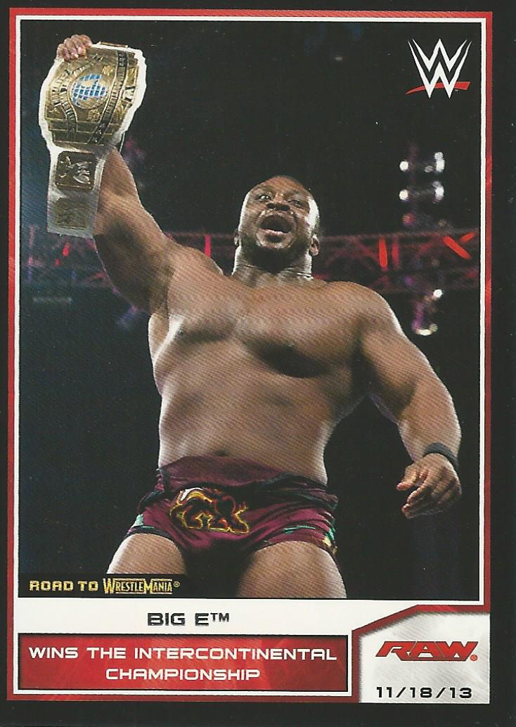 WWE Topps Road to Wrestlemania 2014 Trading Cards Big E No.55