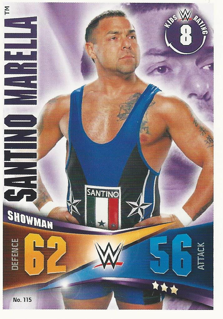 WWE Topps Slam Attax Rivals 2014 Trading Card Santino Marella No.115