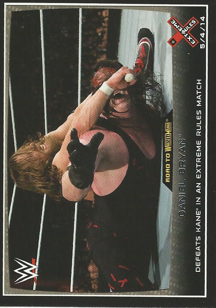 WWE Topps Road to Wrestlemania 2015 Trading Cards Daniel Bryan No.15