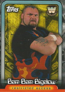 WWE Topps Insider 2006 Trading Card Bam Bam Bigelow L9