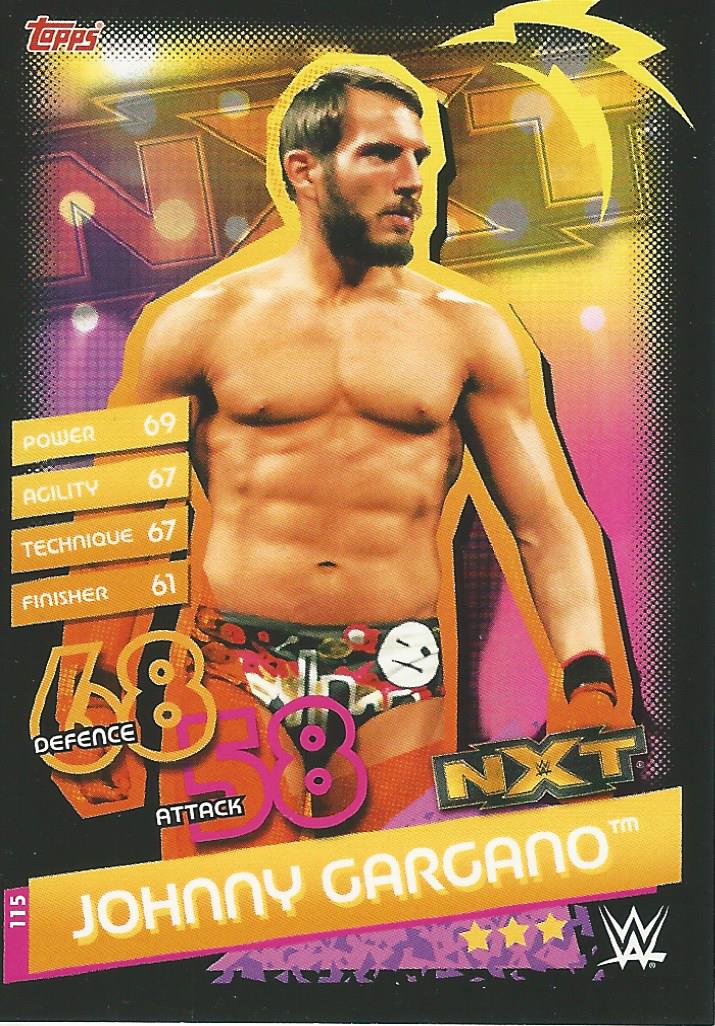 WWE Topps Slam Attax Reloaded 2020 Trading Card Johnny Gargano No.115 NXT