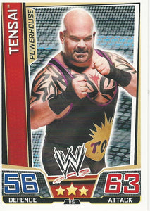 WWE Slam Attax Superstars 2013 Trading Card Tensai No.115