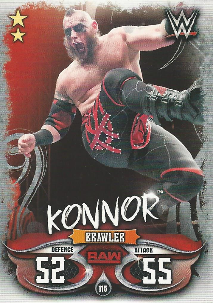 WWE Topps Slam Attax Live 2018 Trading Card Konnor No.115