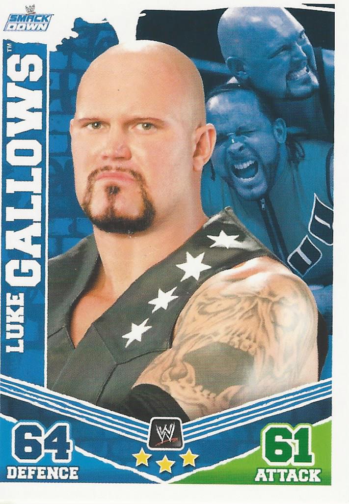 WWE Topps Slam Attax Mayhem 2010 Trading Card Luke Gallows No.115