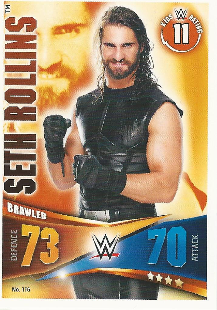 WWE Topps Slam Attax Rivals 2014 Trading Card Seth Rollins No.116