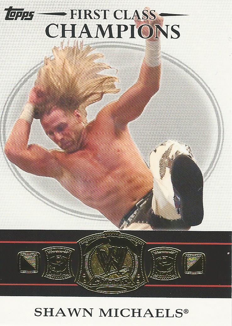 WWE Topps 2012 Trading Cards First Class Champions 6 of 20 Shawn Michaels