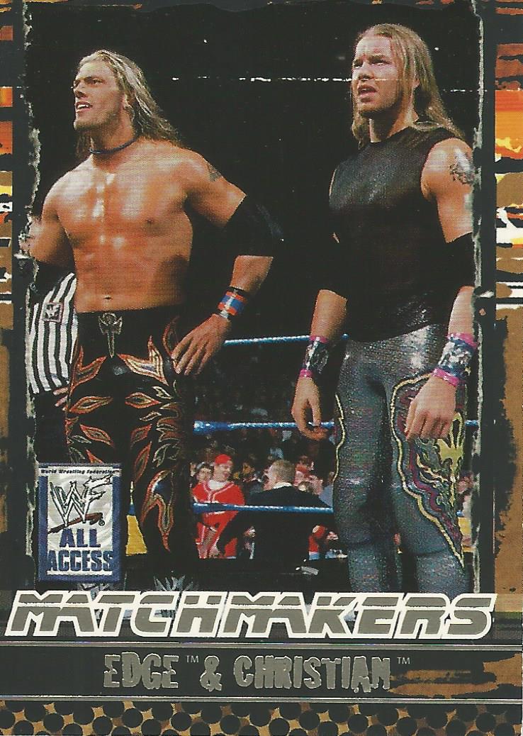 WWF Fleer All Access Trading Cards 2002 Edge and Christian MM 6 of 15