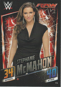 WWE Topps Slam Attax 2015 Then Now Forever Trading Card Stephanie McMahon No.116