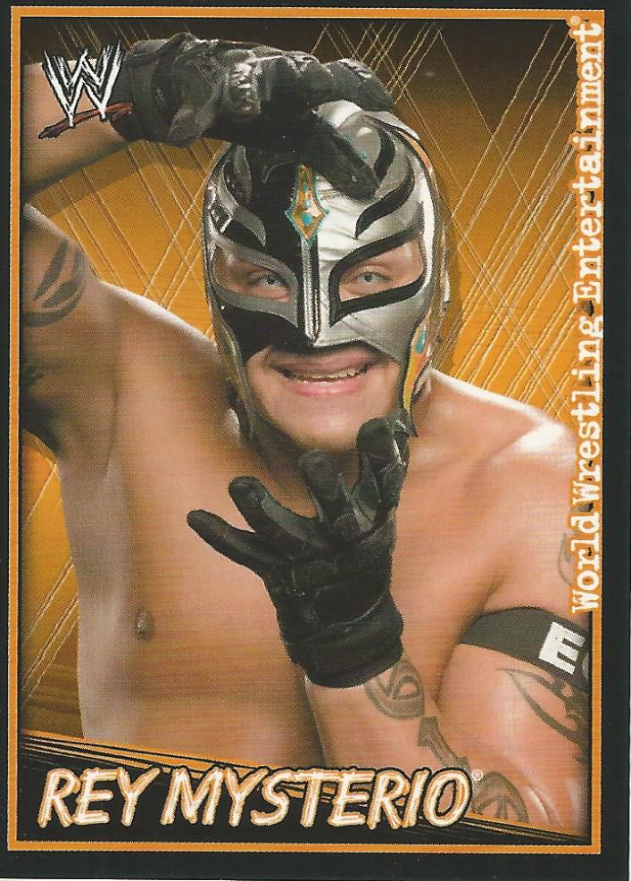 WWE Topps Superstars Uncovered 2007 Sticker Collection Rey Mysterio No.116