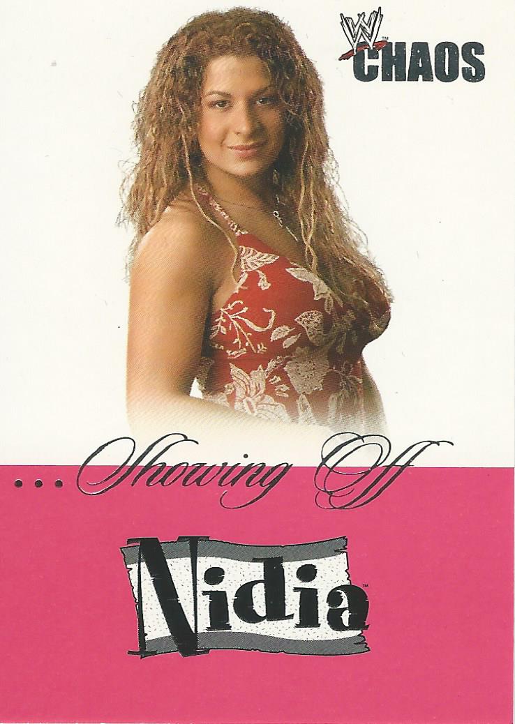 WWE Fleer Chaos Trading Card 2004 Nidia SO 6 of 16