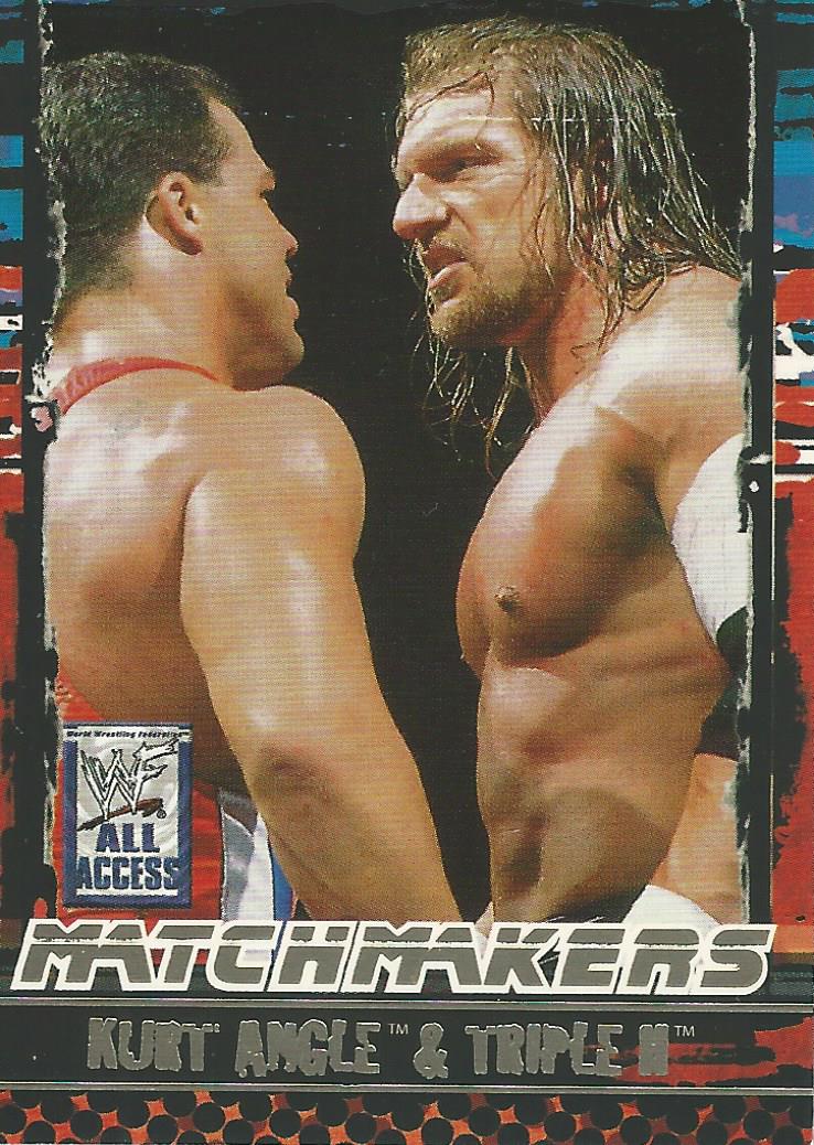 WWF Fleer All Access Trading Cards 2002 Kurt Angle and Triple H MM 8 of 15