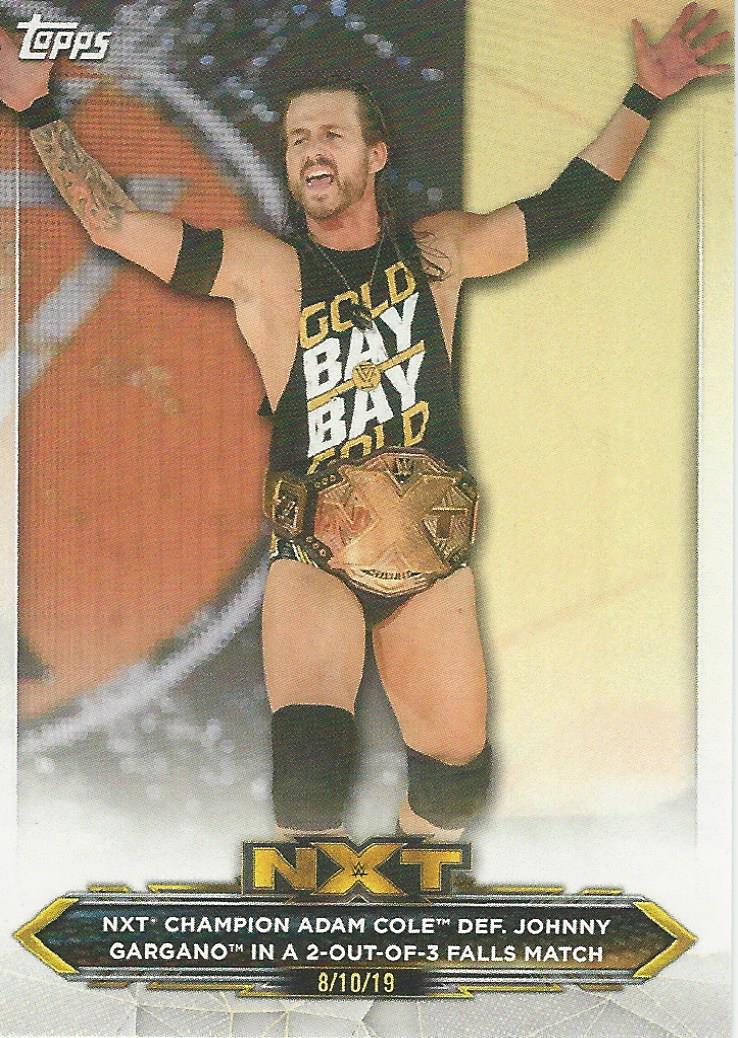 WWE Topps NXT 2020 Trading Cards Adam Cole No.17