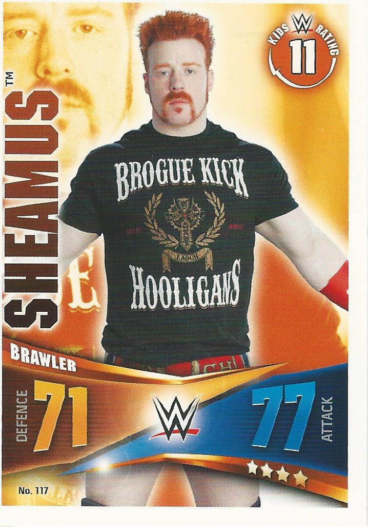 WWE Topps Slam Attax Rivals 2014 Trading Card Sheamus No.117