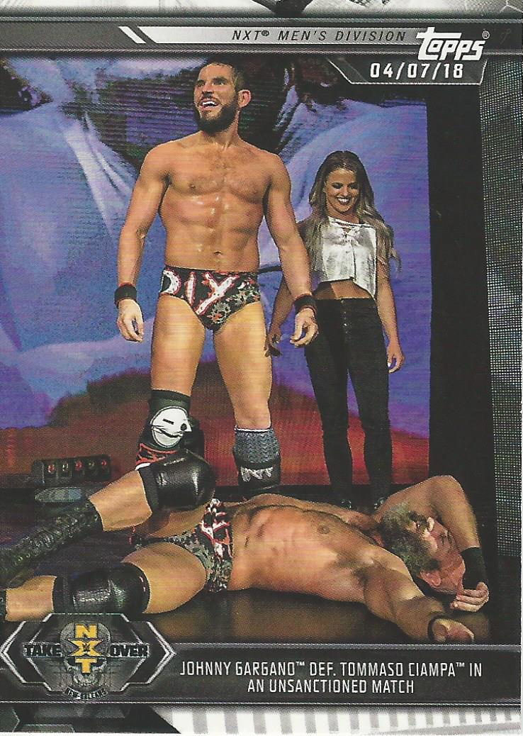 WWE Topps NXT 2019 Trading Cards Johnny Gargano No.17