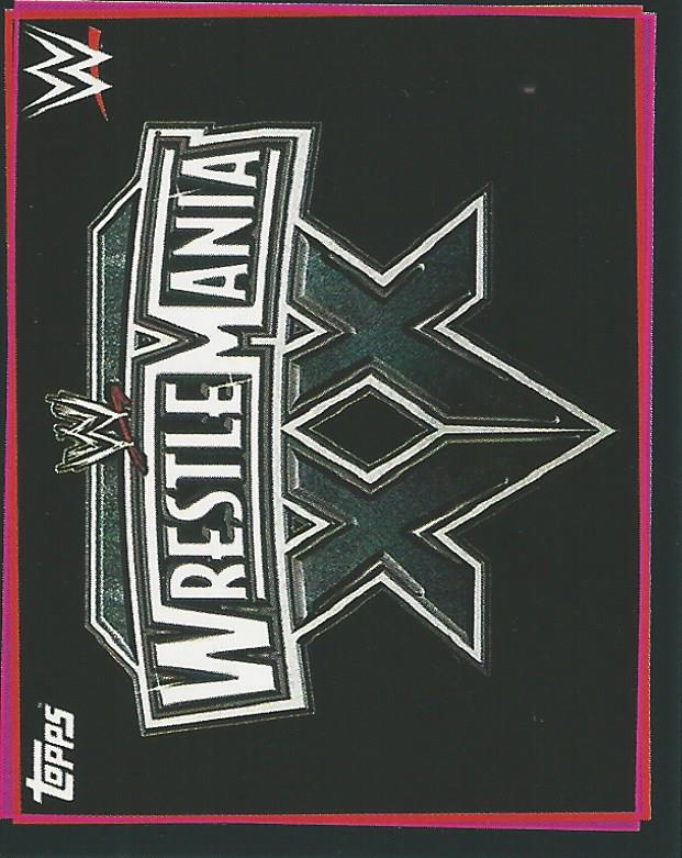 WWE Topps Road to Wrestlemania Stickers 2021 Logo No.117