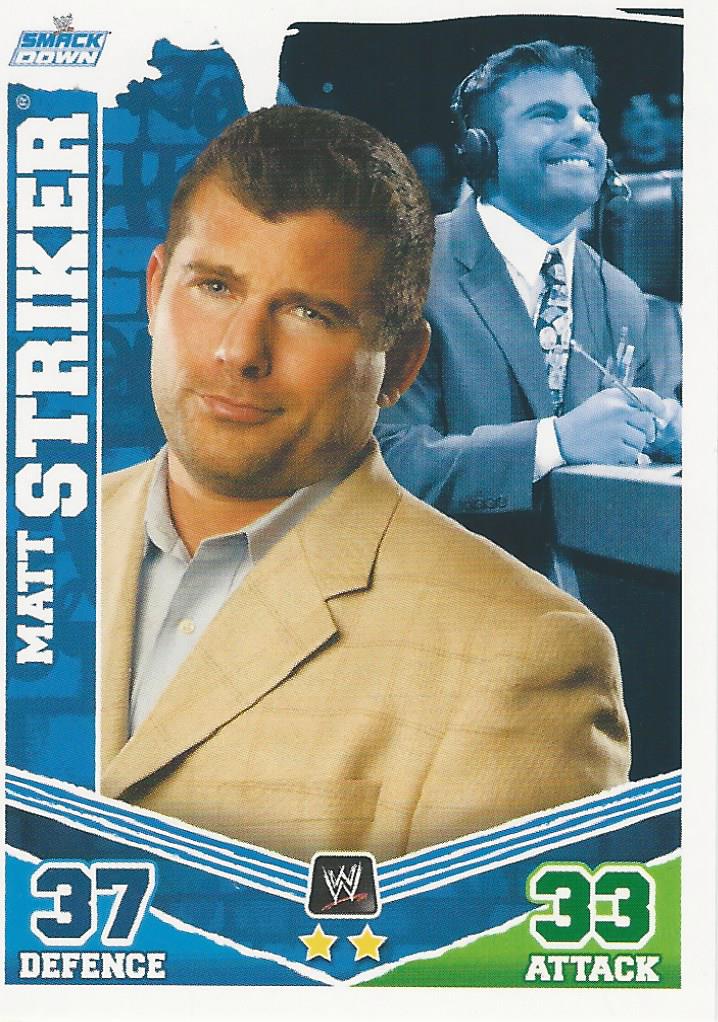 WWE Topps Slam Attax Mayhem 2010 Trading Card Matt Striker No.117
