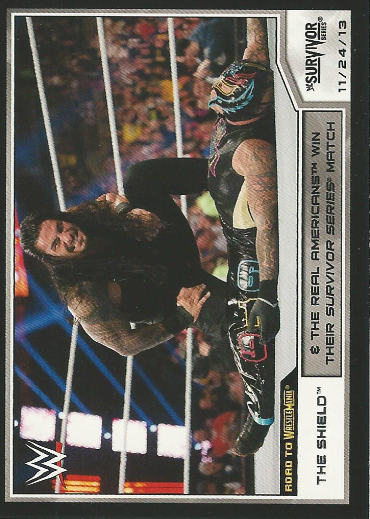WWE Topps Road to Wrestlemania 2014 Trading Card Roman Reigns No.58