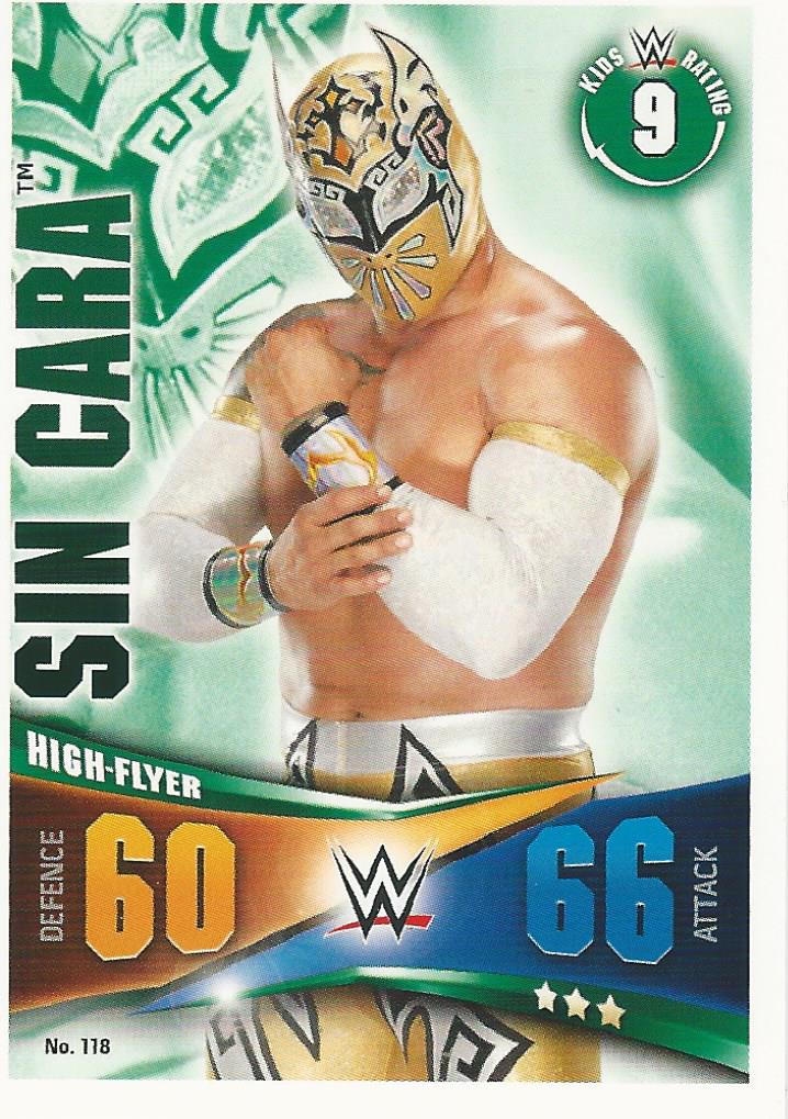 WWE Topps Slam Attax Rivals 2014 Trading Card Sin Cara No.118