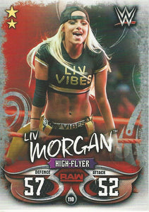 WWE Topps Slam Attax Live 2018 Trading Card Liv Morgan No.118