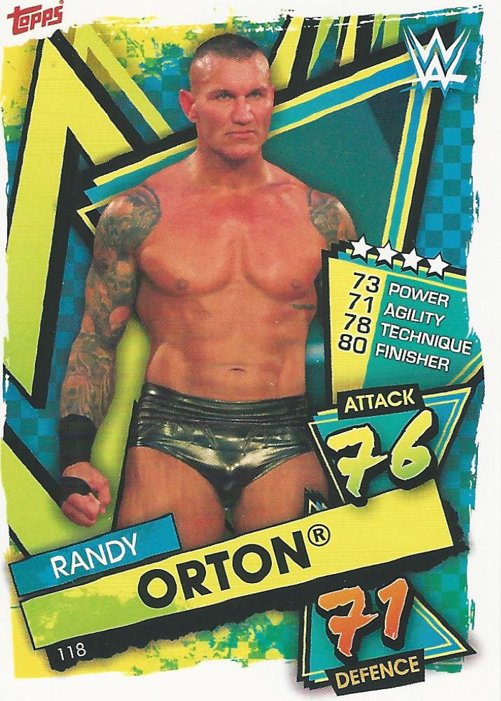 WWE Topps Slam Attax 2021 Trading Card Randy Orton No.118