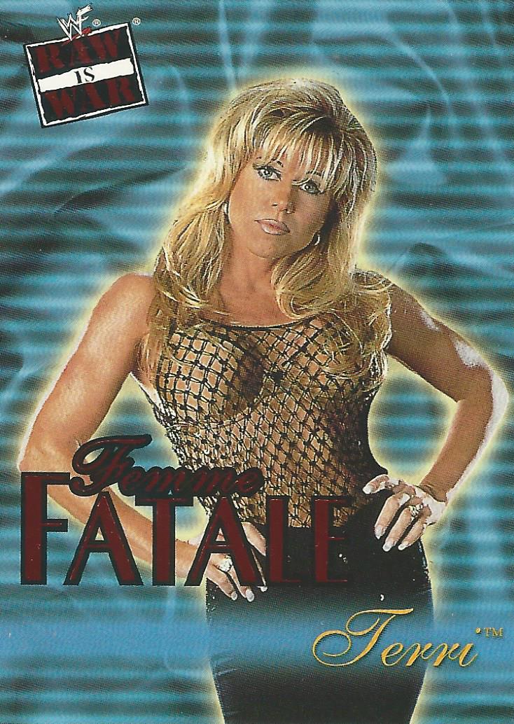 WWF Fleer Raw 2001 Trading Cards Terri Runnels Femme Fatale 18 of 20