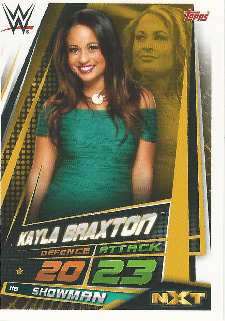 WWE Topps Slam Attax Universe 2019 Trading Card Kayla Braxton No.118
