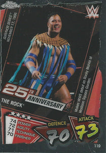 WWE Topps Slam Attax Chrome 2021 Trading Cards The Rock No.119