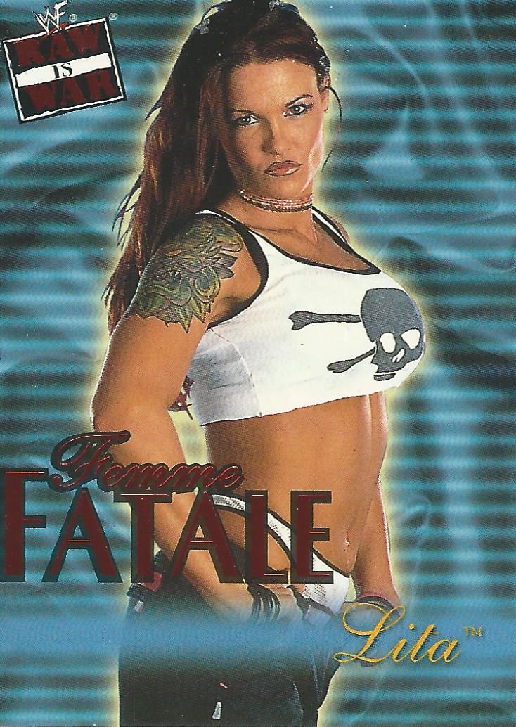 WWF Fleer Raw 2001 Trading Cards Lita Femme Fatale 19 of 20