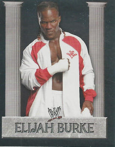 WWE Merlin Heros 2008 Stickers Elijah Burke Foil No.119