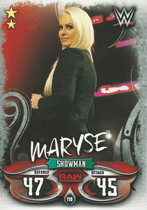 WWE Topps Slam Attax Live 2018 Trading Card Maryse No.119