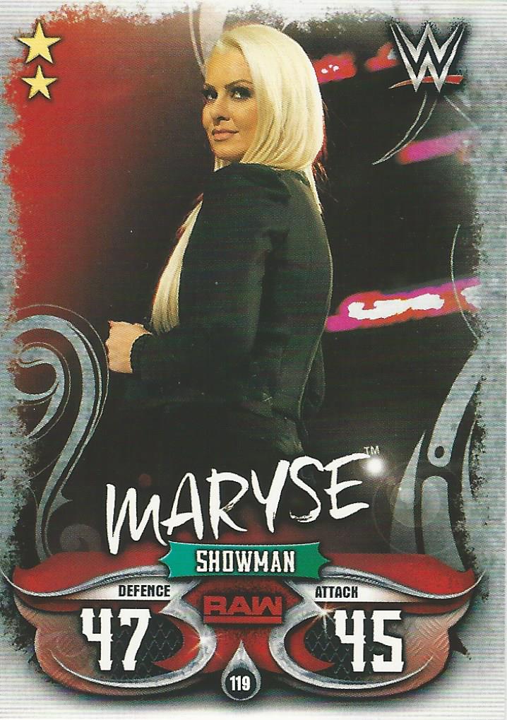 WWE Topps Slam Attax Live 2018 Trading Card Maryse No.119