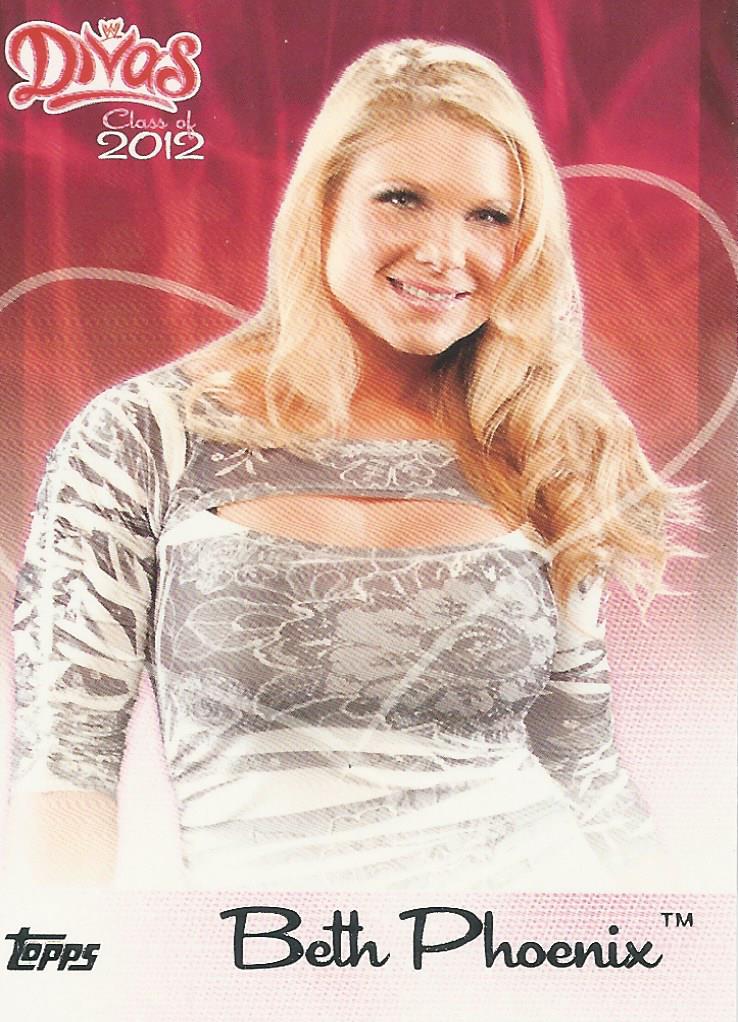 WWE Topps 2012 Trading Cards Divas 4 of 15 Beth Phoenix